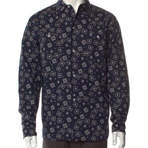 Fursac Printed Long Sleeve Dress Shirt Men’s Size Small